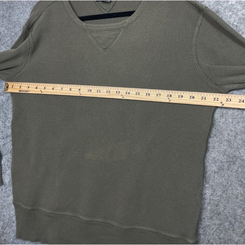 RRL Double RL Ralph Lauren Sweatshirt Mens L Green Pullover Crewneck Cotton Read - Picture 6 of 13